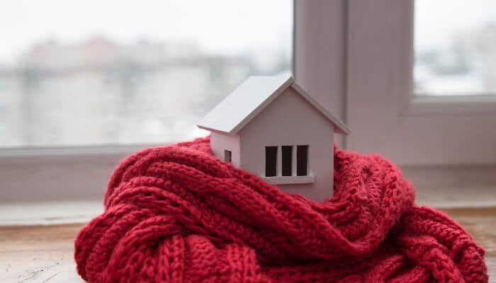 House in a warm blanket for Emergency Heat